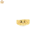 Load image into Gallery viewer, 9ct Gold Band Ring with Star Set Round Cut Diamonds (Antique)
