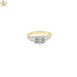 Load image into Gallery viewer, 18ct Gold Multistone Ring with Round Cut Diamond