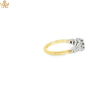 Load image into Gallery viewer, 18ct Gold Multistone Ring with Round Cut Diamond