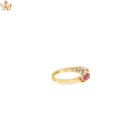 Load image into Gallery viewer, 9ct Yellow Gold Ring with Marquise-Cut Pink Sapphires