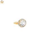 Load image into Gallery viewer, 9ct Gold Cocktail Ring with Round Cut Topaz