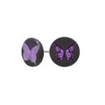Load image into Gallery viewer, Solid Black Diamond Butterfly Earrings - Lady Elysium