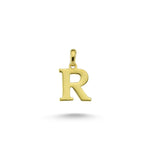 Load image into Gallery viewer, 14ct Letter R Gold Pendant (Chain Not Included)