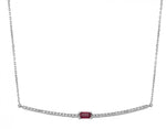 Load image into Gallery viewer, 0.67 Karat Ruby Diamond Necklace