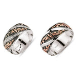 Load image into Gallery viewer, 14ct Rose White Gold Wedding Ring