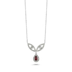 Load image into Gallery viewer, 0.58 Karat Diamond Ruby Necklace