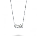Load image into Gallery viewer, 0.23 Karat Baguette Stone Set Diamond Necklace
