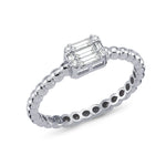 Load image into Gallery viewer, 0.21 Karat Baguette Stone Set Diamond Ring