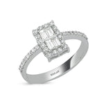 Load image into Gallery viewer, 0.50 Karat Baguette Stone Set Diamond Ring