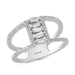 Load image into Gallery viewer, 0.35 Karat Baguette Diamond Ring