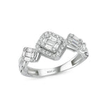 Load image into Gallery viewer, 0.51 Karat Baguette Diamond Ring