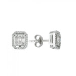 Load image into Gallery viewer, 0.49 Karat Baguette Diamond Earrings