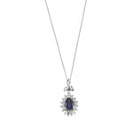 Load image into Gallery viewer, 0.56 Karat Diamond Sapphire Necklace