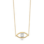 Load image into Gallery viewer, 0.26 Karat Baguette Diamond Rose Necklace