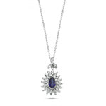 Load image into Gallery viewer, 0.61 Karat Diamond Sapphire Necklace