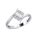Load image into Gallery viewer, 14ct Baguette Stone Set Gold Ring