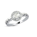 Load image into Gallery viewer, 0.45 Karat Baguette Stone Set Diamond Ring