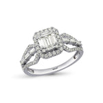 Load image into Gallery viewer, 0.68 Karat Baguette Stone Set Diamond Ring