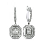 Load image into Gallery viewer, 0.86 Karat Baguette Diamond Earrings
