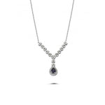 Load image into Gallery viewer, 0.48 Karat Diamond Sapphire Necklace