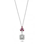 Load image into Gallery viewer, 0.54 Karat Diamond Ruby Necklace