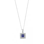 Load image into Gallery viewer, 0.68 Karat Sapphire Diamond Necklace