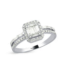 Load image into Gallery viewer, 0.47 Karat Diamond Baguette Ring