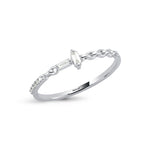 Load image into Gallery viewer, 0.09 Karat Baguette Stone Set Diamond Ring