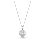 Load image into Gallery viewer, 0.43 Karat Baguette Stone Set Diamond Necklace