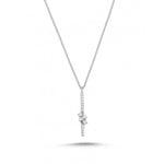 Load image into Gallery viewer, 0.15 Karat Baguette Diamond Necklace