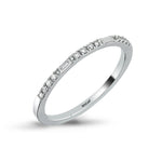 Load image into Gallery viewer, 0.12 Karat Baguette Stone Set Diamond Ring