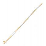 Load image into Gallery viewer, 14ct Square Motif Gold Bracelet