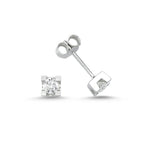 Load image into Gallery viewer, 0.36 Karat EF SI Diamond Solitaire Earrings