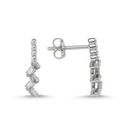 Load image into Gallery viewer, 0.14 Karat Baguette Stone Set Diamond Earrings