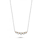 Load image into Gallery viewer, 0.17 Karat Baguette Stone Set Diamond Necklace
