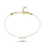 Load image into Gallery viewer, 14ct Pearl Cord Gold Bracelet