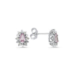 Load image into Gallery viewer, 0.48 Karat Sapphire Diamond Earrings