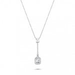 Load image into Gallery viewer, 0.46 Karat Baguette Stone Set Diamond Necklace