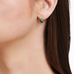 Load image into Gallery viewer, 1.75 Karat Diamond Emerald Earrings