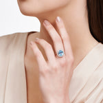 Load image into Gallery viewer, 4.80 Karat Mavi Topaz Diamond Ring