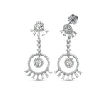 Load image into Gallery viewer, 1.55 Karat Baguette Stone Set Diamond Earrings