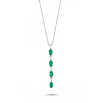 Load image into Gallery viewer, 0.90 Karat Emerald Diamond Necklace