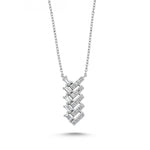 Load image into Gallery viewer, 0.34 Karat Baguette Stone Set Diamond Necklace