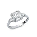 Load image into Gallery viewer, 0.38 Karat Baguette Stone Set Diamond Ring