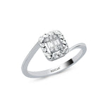 Load image into Gallery viewer, 0.09 Karat Baguette Stone Set Diamond Ring