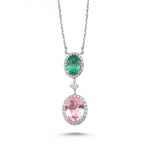 Load image into Gallery viewer, 2.52 Karat Rose Kuvars Diamond Necklace