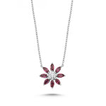 Load image into Gallery viewer, 1.05 Karat Diamond Rhodolite Necklace