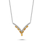 Load image into Gallery viewer, 1.16 Karat Diamond Multi Sapphire Necklace