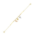 Load image into Gallery viewer, 14ct Double Dolphin Motif Gold Bracelet