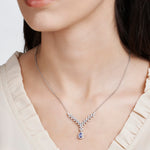 Load image into Gallery viewer, 1.61 Karat Diamond Multi Sapphire Necklace